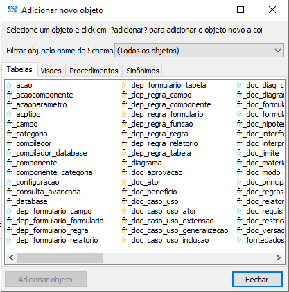 adicionar novo objeto